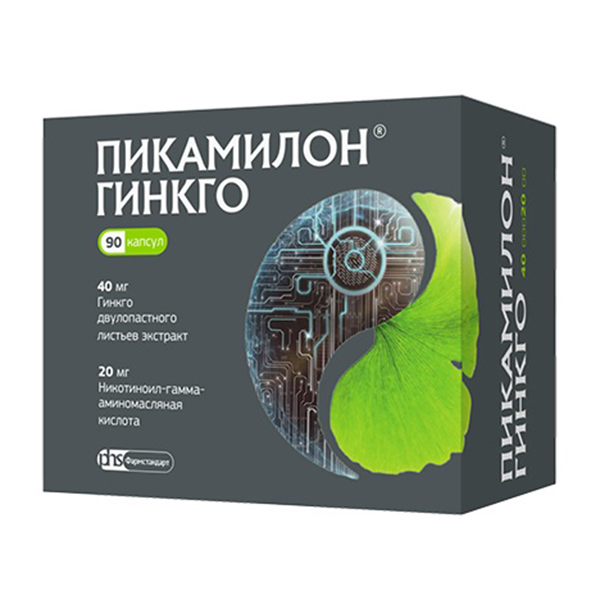 ПИКАМИЛОН ГИНКГО капс. 40мг+20мг 90 шт.