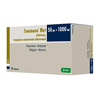 ГЛИПВИЛО МЕТ таб п/об 50мг+1000мг 60 шт.