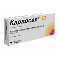 КАРДОСАЛ таб п/об 10мг 28 шт.