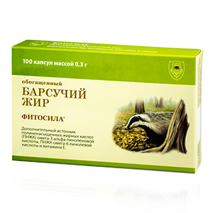 БАРСУЧИЙ ЖИР капс. 0.4г 100 шт.