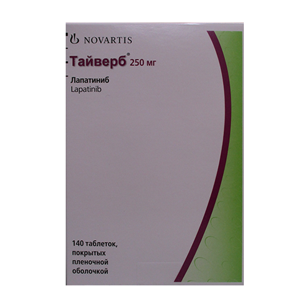 ТАЙВЕРБ таб п/об. 250мг 140 шт.