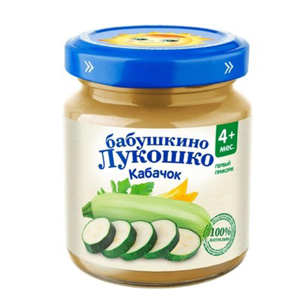 БАБУШКИНО ЛУКОШКО пюре яблоко-абрикос-овсяные хлопья 125г