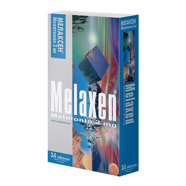 Мелаксен таб. п/пл. об. 3мг №24