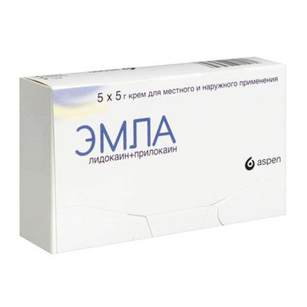 ЭМЛА крем (туба) 5г 5 шт.