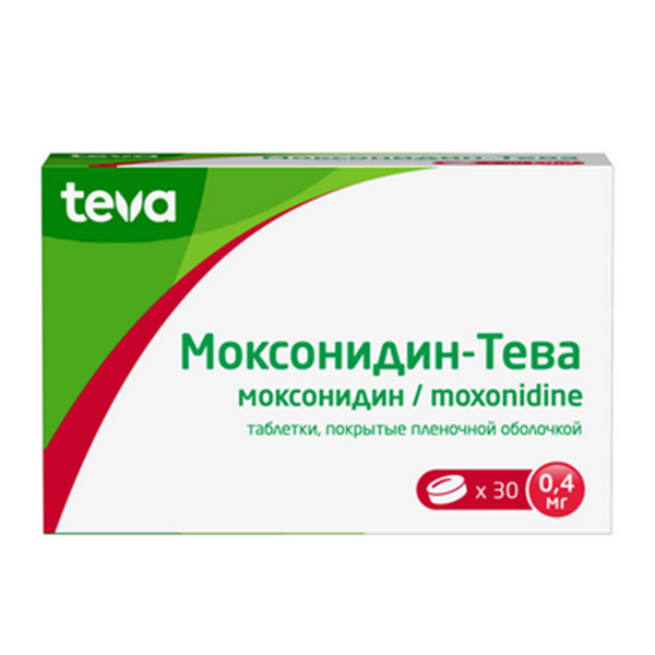 МОКСОНИДИН таб п/об 0.4мг 14 шт.