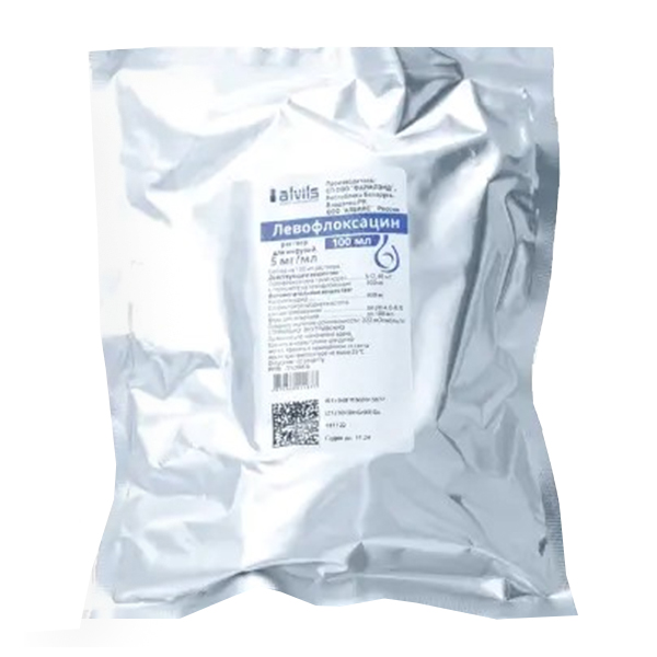 ЛЕВОФЛОКСАЦИН р-р д/инф. (фл.) 5мг/мл - 100мл 1 шт.