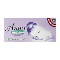 ТАМПОНЫ ГИГИЕНИЧЕСКИЕ Анна 20 шт. ТАМПОНЫ ГИГИЕНИЧЕСКИЕ Анна 20 шт.