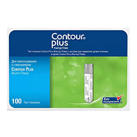 ТЕСТ ПОЛОСКИ К ГЛЮКОМЕТРУ Контур Плюс (Contour Plus) 50 шт.