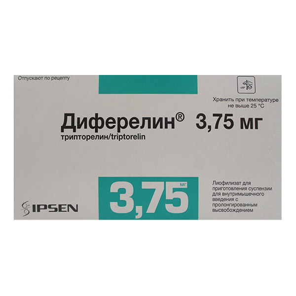 ДИФЕРЕЛИН (фл.) 3.75мг 1 шт.