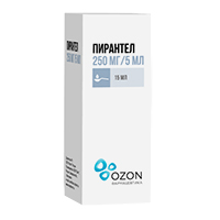 ПИРАНТЕЛ сусп. орал. (фл.) 250мг/5мл - 15мл 1 шт.