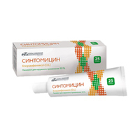 СИНТОМИЦИНА ЛИНИМЕНТ линим. (туба) 10% 25г