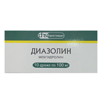 ДИАЗОЛИН драже 100мг 10 шт.