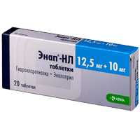 ЭНАП HL таб 10мг + 12.5мг 20 шт.