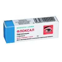 ФЛОКСАЛ мазь гл. (туба) 0.3% 3г