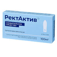 РЕКТАКТИВ супп. 100мг 10 шт.