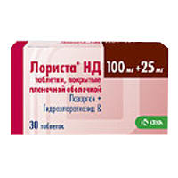 ЛОРИСТА НД таб п/об 100мг+25мг 90 шт.
