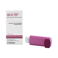 ФОСТЕР аэроз. д/инг. 0.1мг + 6мкг/доза - 120доз ФОСТЕР аэроз. д/инг. 0.1мг + 6мкг/доза - 120доз