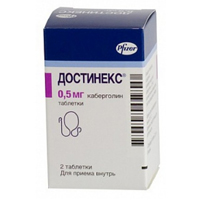 ДОСТИНЕКС таб 0.5мг 2 шт.