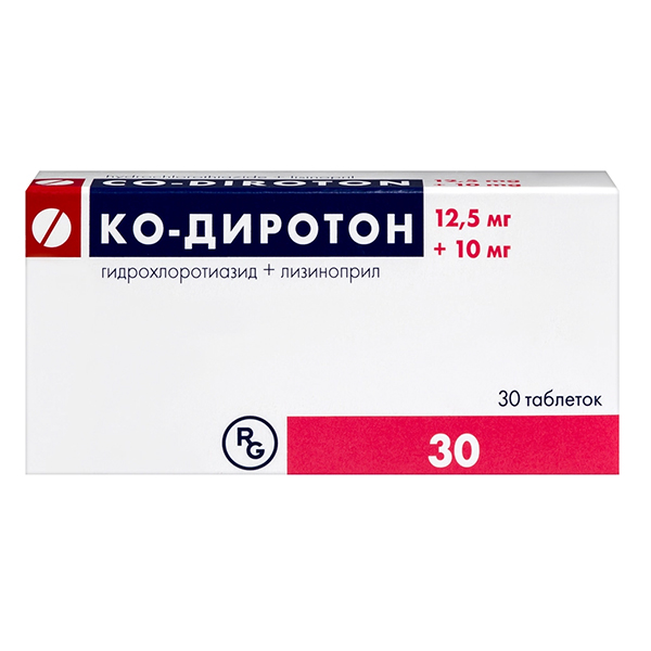КО-ДИРОТОН таб 10мг+12.5мг 30 шт.