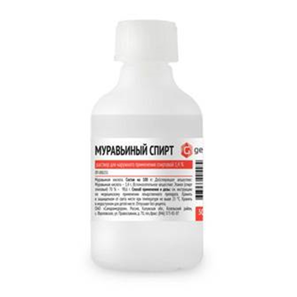 МУРАВЬИНЫЙ СПИРТ (фл.) 100мл