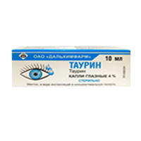 ТАУРИН капли гл. (фл-кап.) 4% - 10мл 1 шт.