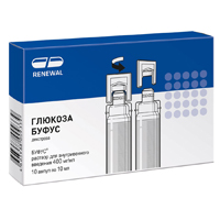 ГЛЮКОЗА р-р д/ин. (амп.) 40% - 10мл 10 шт.