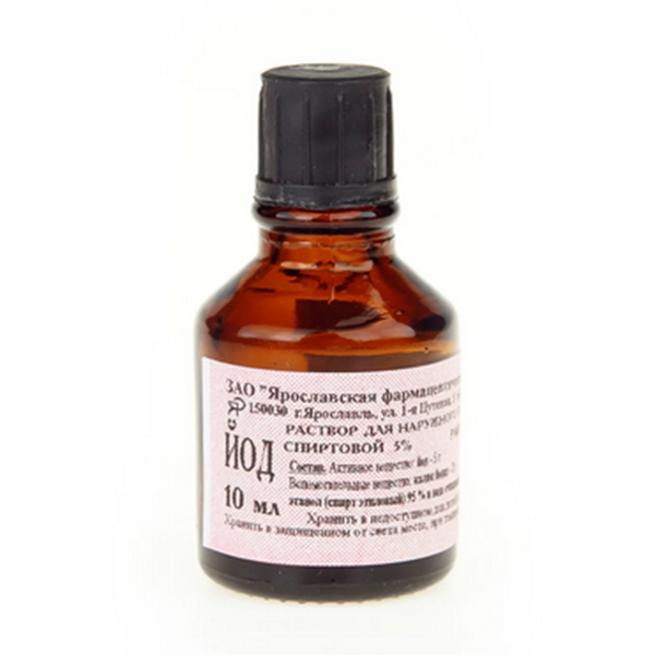 ЙОД р-р спирт. (фл.) 5% - 10мл 1 шт.