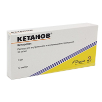 КЕТАНОВ р-р д/ин. (амп.) 30мг/мл 10 шт.
