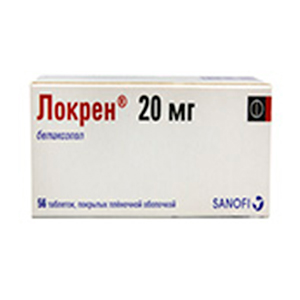 ЛОКРЕН таб п/об 20мг 28 шт. ЛОКРЕН таб п/об 20мг 28 шт.