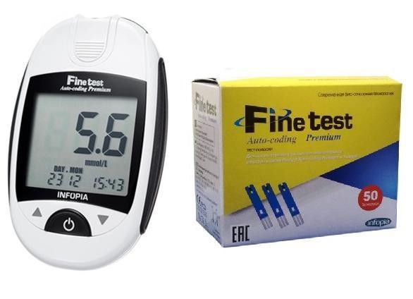 Osang глюкометр Finetest Auto Coding Premium Osang глюкометр Finetest Auto Coding Premium