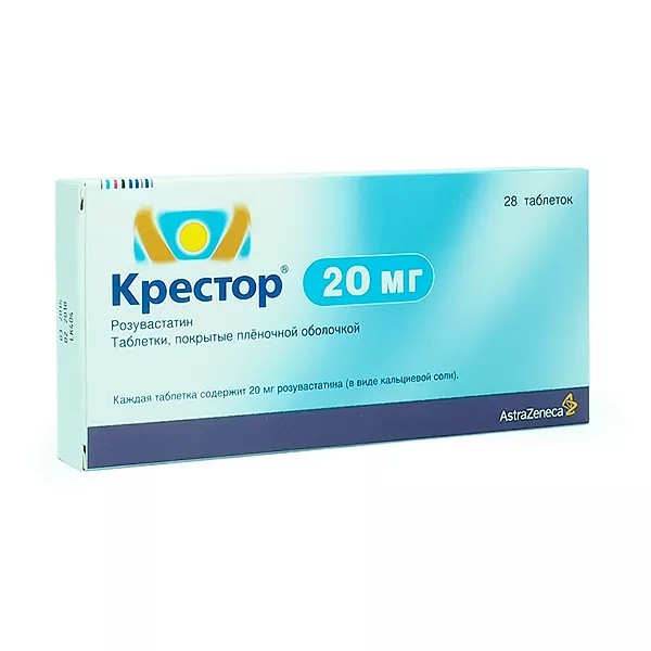 Крестор 20мг №28 табл (Астра Зенека\/Великобритан) Крестор 20мг №28 табл (Астра Зенека\/Великобритан)