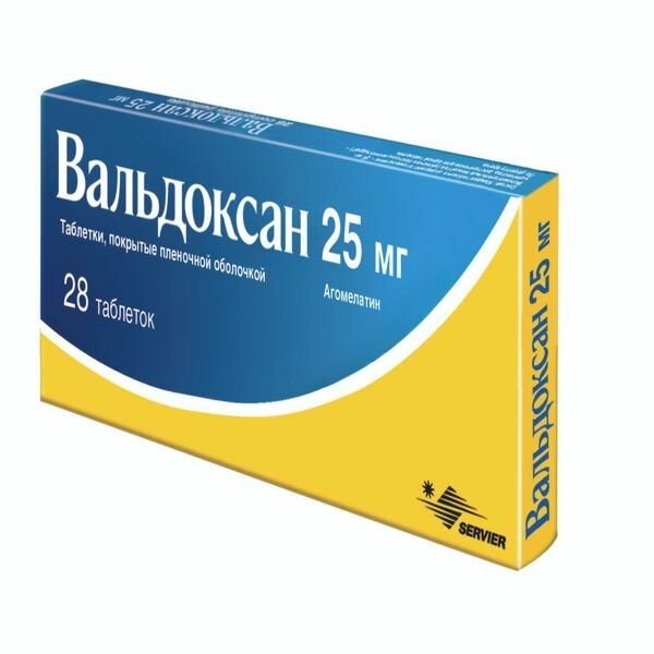 Вальдоксан таб. 25мг №28 Вальдоксан таб. 25мг №28