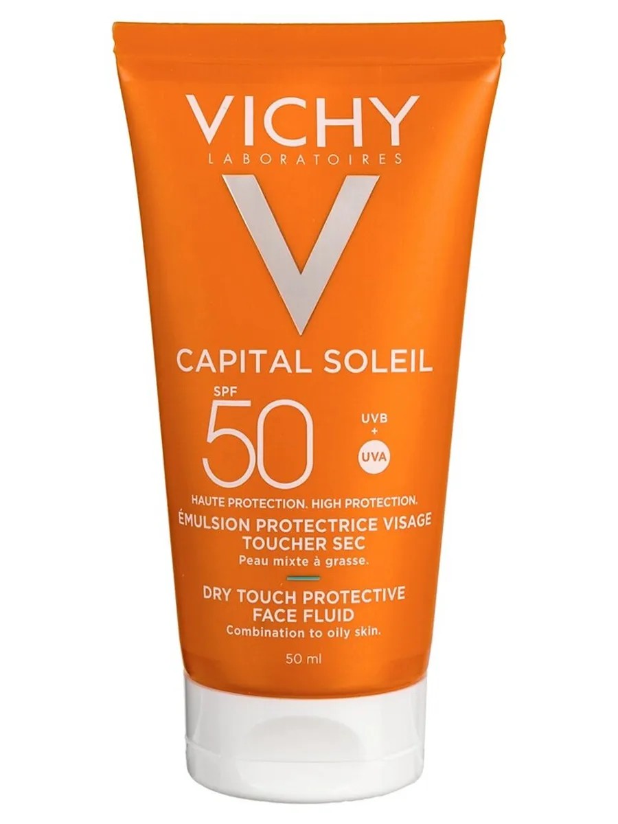 Vichy capitol soleIn эмульсия 50мл Солнцез.Мат.для лица SPF 50, — Фото 1