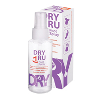 Средство ДРАЙ РУ Foot Spray от потоотделения д/ног с пролонг. антимикроб. действием 100мл