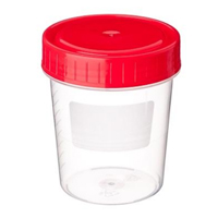 Контейнер КЛИНСА д/сбора биоматериалов 125мл стер. с крышкой (инд. уп.)